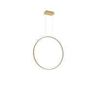 Suspension RIO anneau vertical doré Ø78 4000K 32W Thoro