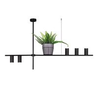 Suspension ROCCO noire jardinière moderne 5xGU10 Kaja