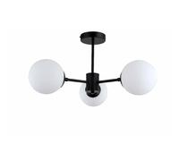 Suspension Roma 3xE14 noire métal Ø60 Light Prestige