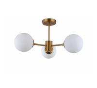Suspension Roma dorée minimaliste 3 lumières E14 Ø60