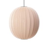 Suspension Rond en Pierre de Sable Blanc Tricoté à La Ø75