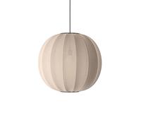 Suspension Rond Tricoté à La Ø60 en Pierre de Sable LED