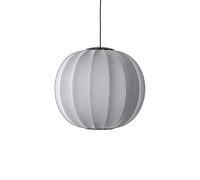 Suspension Rond Tricoté à La Ø60 LED Argent