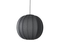 Suspension Rond Tricoté à La Ø60 LED Noir