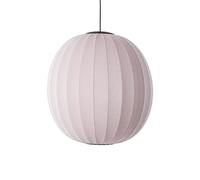 Suspension Rond Tricoté à La Ø75 LED Rose Clair