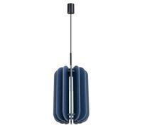 Suspension Ronde En Laine Bleu Marine E27 L:27 Cm Pour Table à Manger