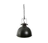 Suspension ronde en métal coloris noir - Diamètre 30 x hauteur 35 cm