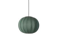 Suspension Ronde en Tweed Vert LED Ø45,