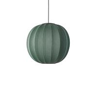 Suspension Ronde en Tweed Vert LED Ø60,