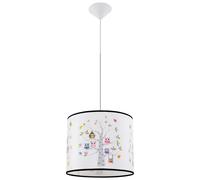 Suspension ronde enfant Hiboux Ø40 E27 Sollux colorée