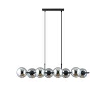 Suspension RORY 8 lumières noir/graphite métal Emibig