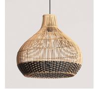 Suspension Rotin Amari ILUZZIA Naturel / Noir