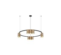 Suspension (roue) GENESIS NOIR OR 10xGU10 ML0375