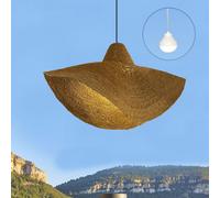 Lumisky Suspension KLEIA NOMAD sans fil D93 cm en herbe marine ampoule LED blanc/RGB nomade