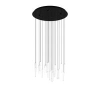 Suspension SARDENARA LED 6X5,4W en acier noir D530mm