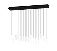 Suspension SARDENARA LED 8X5,4W en acier noir 1170x200x1100mm