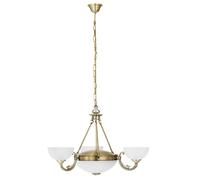 Eglo Suspension Savoy, lampe suspendue 5 flammes vintage, style rustique