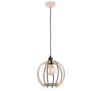 Suspension scandinave bois/noir Ø28 E27 Tommy Alfa