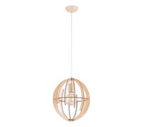 Suspension scandinave bois ovale Solaria Alfa E27 Ø31