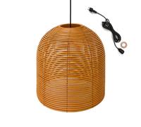 Suspension HANG BOHEME Extérieure Polyrotin Beige H31cm 13