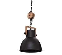 Suspension ""Silas"" métal noir D23cm - Atmosphera Créateur d'intérieur
