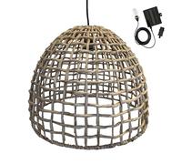 Suspension solaire AMADEO SOLAR en jacinthe d'eau avec câble hybride secteur et solaire 5m de longueur