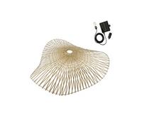 Suspension solaire LAIA SOLAR en bambou naturel avec câble hybride secteur et solaire 5m de longueur