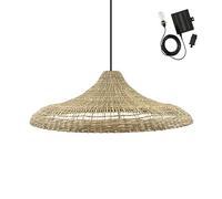 Suspension solaire FREYA LARGE SOLAR en herbe marine avec câble hybride secteur et solaire 5m de longueur