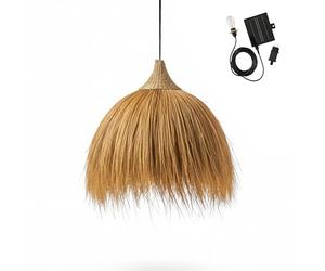Suspension solaire MASAI SOLAR en herbe de rayung avec câble hybride secteur et solaire 5m de longueur