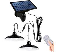 Suspension solaire pour abri jardin - Nosheir - Double éclairage, télécommande, étanche