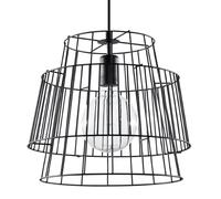Suspension Sollux Lighting GATE - E27 - Noir - 35x130 cm