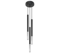 Suspension Sollux Lighting Mozaica - 3 spots G9 - Noir/chromé - 20x90 cm