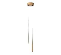 Suspension Sollux Lighting Pastelo 2 Doré 15x15x118 cm