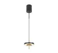 Suspension stick moderne noire et dorée LED intégrée 10W ? variateur CCT