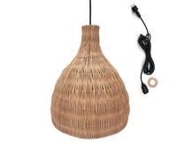 Suspension sur secteur pour l'extérieur BELLA OUTDOOR CABLE en rotin naturel style bohème 5m de longueur de câble