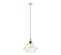 Suspension TARBES E27 1X60W en acier laiton brossé D325mm