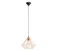 Suspension TARBES E27 1X60W en matière synthétique noir D325mm