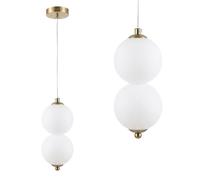 Suspension Toolight Lhj117-2Cp Led Or Brossé 10X10X22Cm