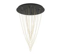 Suspension TREPUCO LED 6X5,4W en acier noir D580mm
