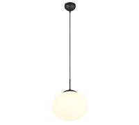 Suspension Trio Fomento boule verre noir/blanc Ø30 E27