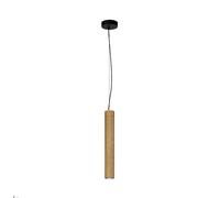 Suspension tube bois clair/noir LED 5W Maytoni Basic Texture