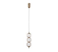 Suspension tube filaire dorée LED 12W Italux PEDRO