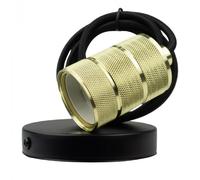 Suspension tube industrielle petite dorée E27 60W EcoLight