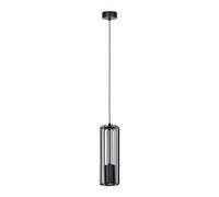 Suspension tube Kaja Falcon noire métal GU10 1x50W