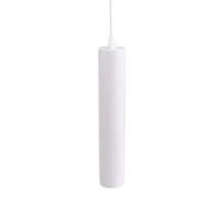 Suspension tube moderne blanche GU10 1 lampe Ecolight