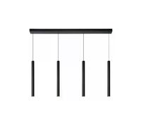 Suspension tube noire LED 16W réglable Lorenz Lucide