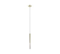 Suspension tube ONE Zuma Line dorée à cristaux LED 5W