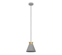 Suspension TWICKEN E27 1X40W en acier gris et or D220mm