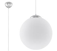 Sollux Lighting Suspension UGO 30 – 1x60 W E27 – Blanc/Chrome – SL.0264