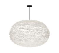 Suspension Umage Eos XXL Blanc avec Rosette Plat Noir